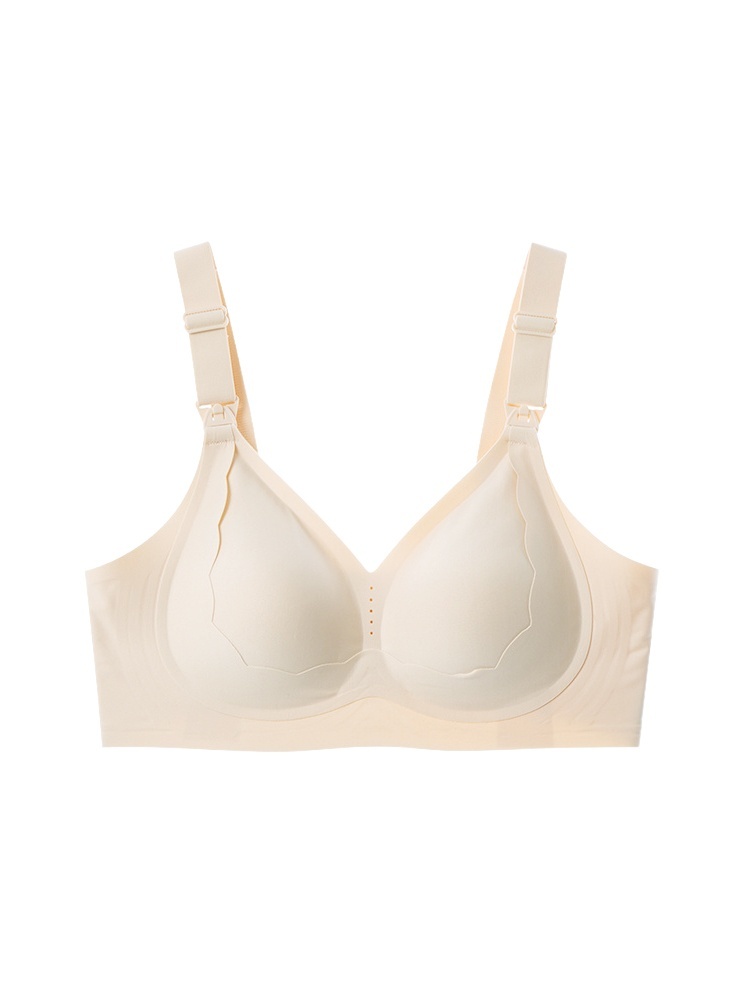 Supportive Nursing Bra in White - Plus Size Fit Full Bust Support VEIMIA