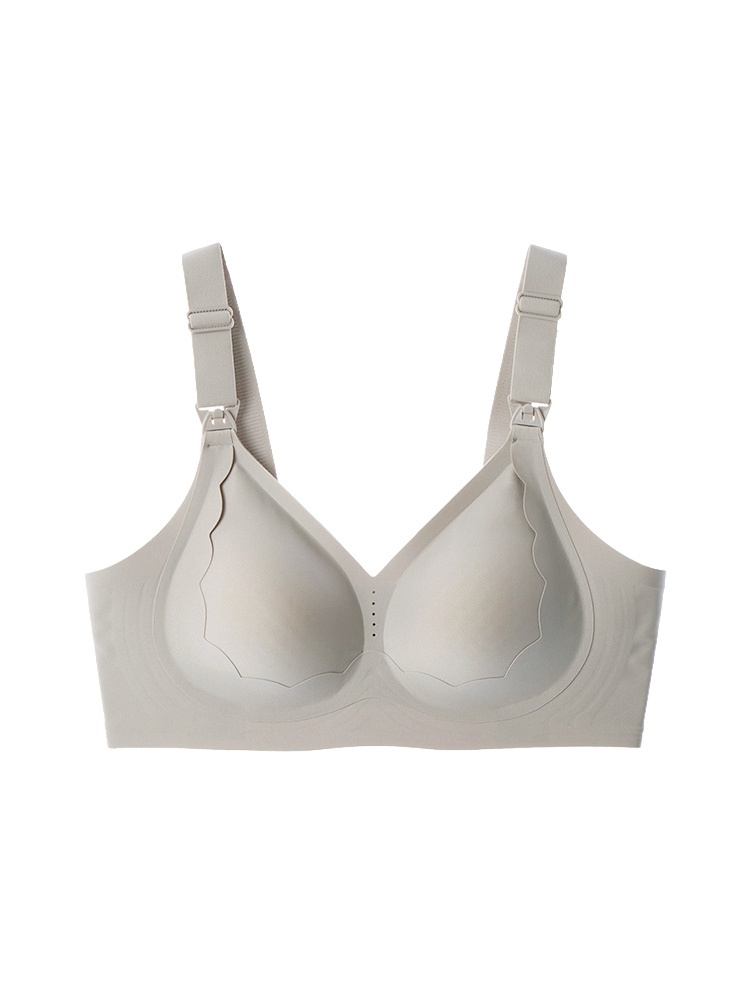 Supportive Nursing Bra in Gray - Comfortable Fit Anti-Sag Lift VEIMIA