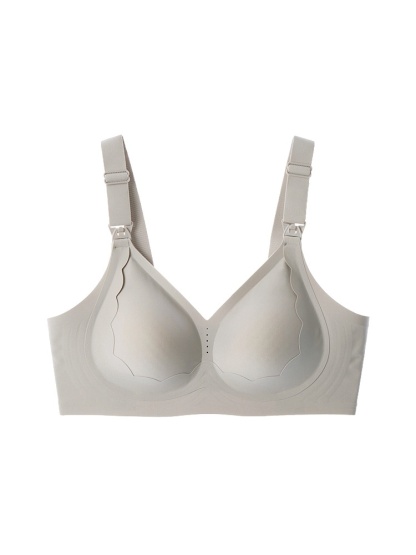 Supportive Nursing Bra in Gray - Comfortable Fit Anti-Sag Lift VEIMIA