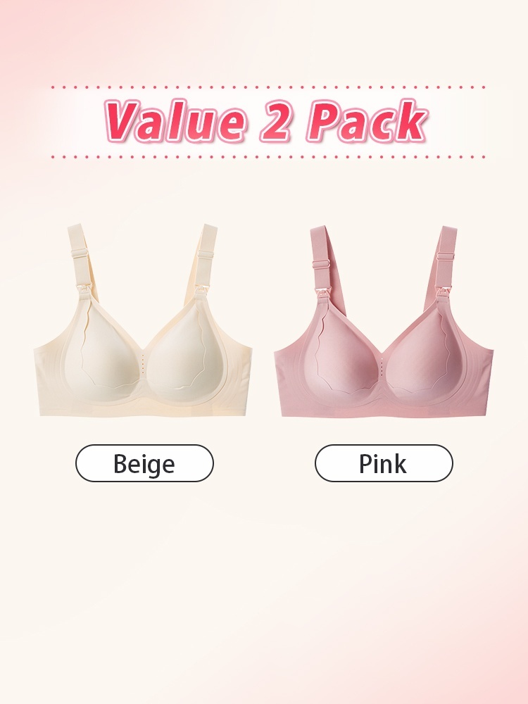 Supportive Nursing Bra in Gray - Extended Size Fit Wire-Free Comfort VEIMIA