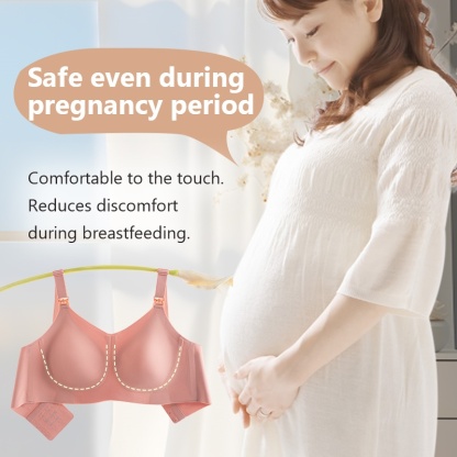 Anti-gravity Supportive Maternity Nursing Bra Gathering Breast Anti-bacterial Baby-friendly VEIMIA
