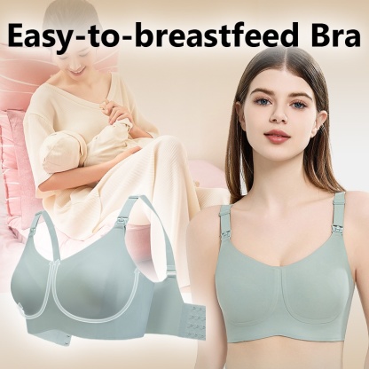 Anti-gravity Maternity Nursing Bra Gathering Breast Anti-bacterial Baby-friendly Easy Breastfeeding VEIMIA