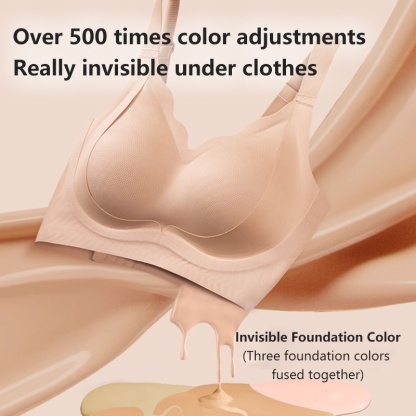 Invisible Seamless Bra Suitable For Light-colored Clothes, Lifting & Shaping Supportive Bra Designed For Asian Women Prevent Sagging VEIMIA
