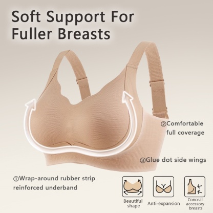 Invisible Seamless Bras Suitable For Light-colored Clothes, Lifting & Shaping Supportive Bras Designed For Asian Women To Prevent Sagging VEIMIA