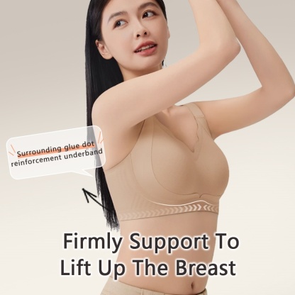 Seamless Bra Suitable For Light-colored Clothes, Lifting & Shaping Supportive Bra Designed For Asian Women To Prevent Sagging VEIMIA