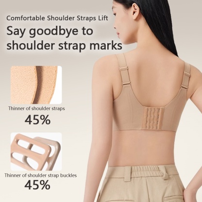 Invisible Seamless Bra Suitable For Light-colored Clothes, Lifting Supportive Bra Designed For Asian Women To Prevent Sagging VEIMIA