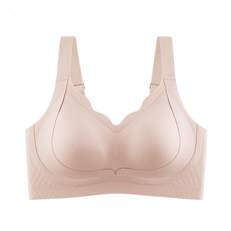 Pink Color Invisible Seamless Bras Suitable For Light-colored Clothes, Lifting & Shaping Supportive Bra VEIMIA