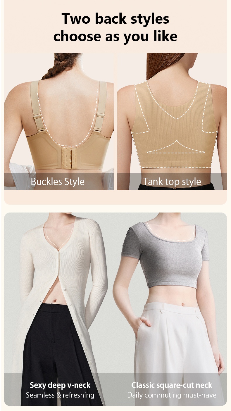 Two Back Styles of The Most Comfortable Minimizer Bra Veimia