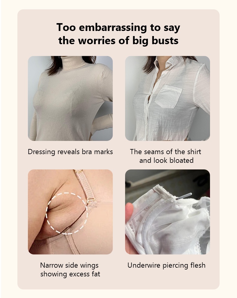The Most Comfortable Minimizer Bra Solves The Worries of Big Busts Veimia