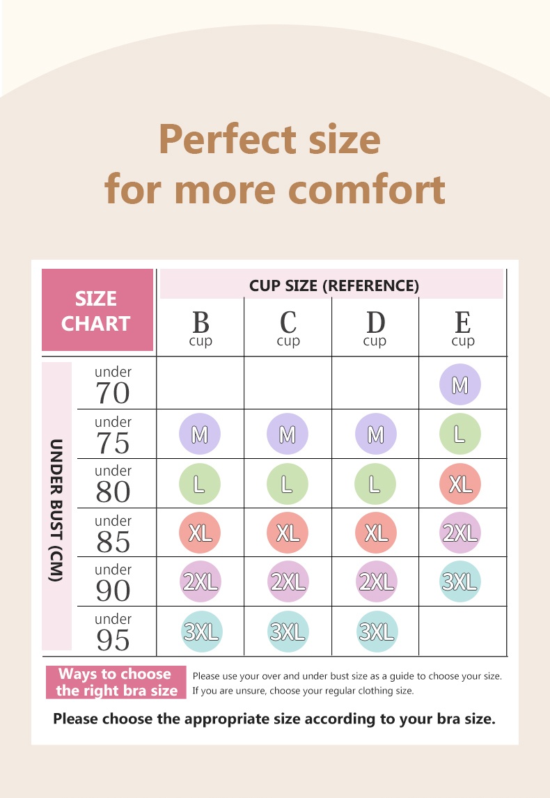The Most Comfortable Minimizer Bra Size Chart Veimia
