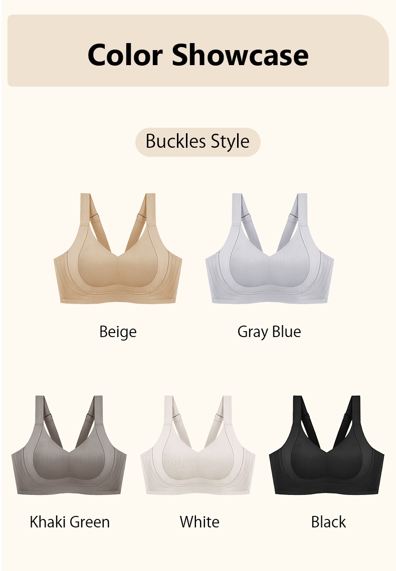 Five Colors of The Most Comfortable Minimizer Bra Buckles Style Veimia