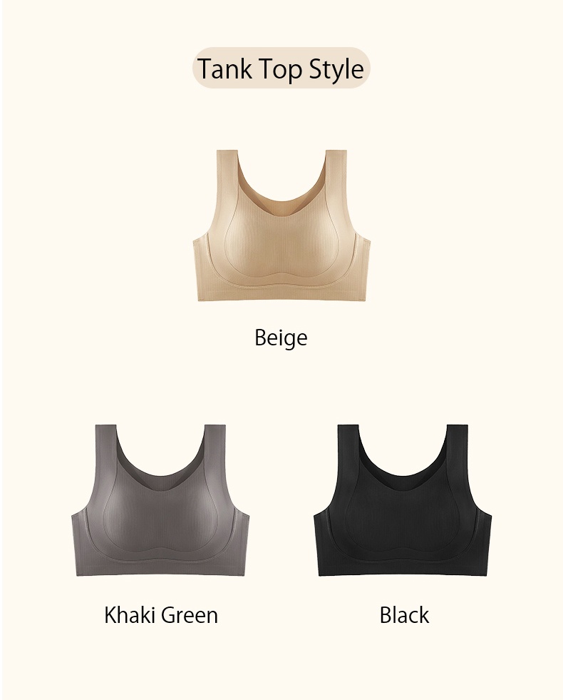 Three Colors of The Most Comfortable Minimizer Bra Tank Top Style Veimia