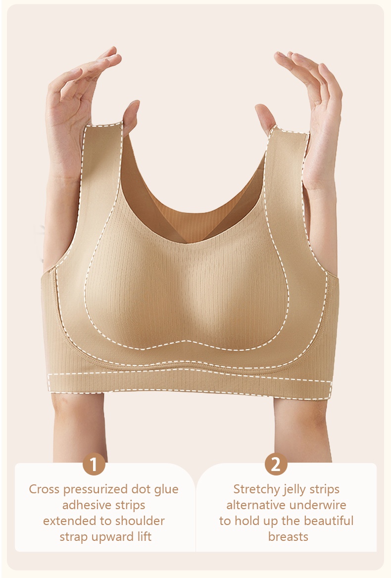 The Most Comfortable Minimizer Bra Has Invisible Jelly Gel Strips Veimia