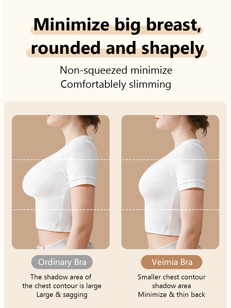 The Most Comfortable Minimizer Bra Can Make Your Breasts Rounded And Shapely Veimia