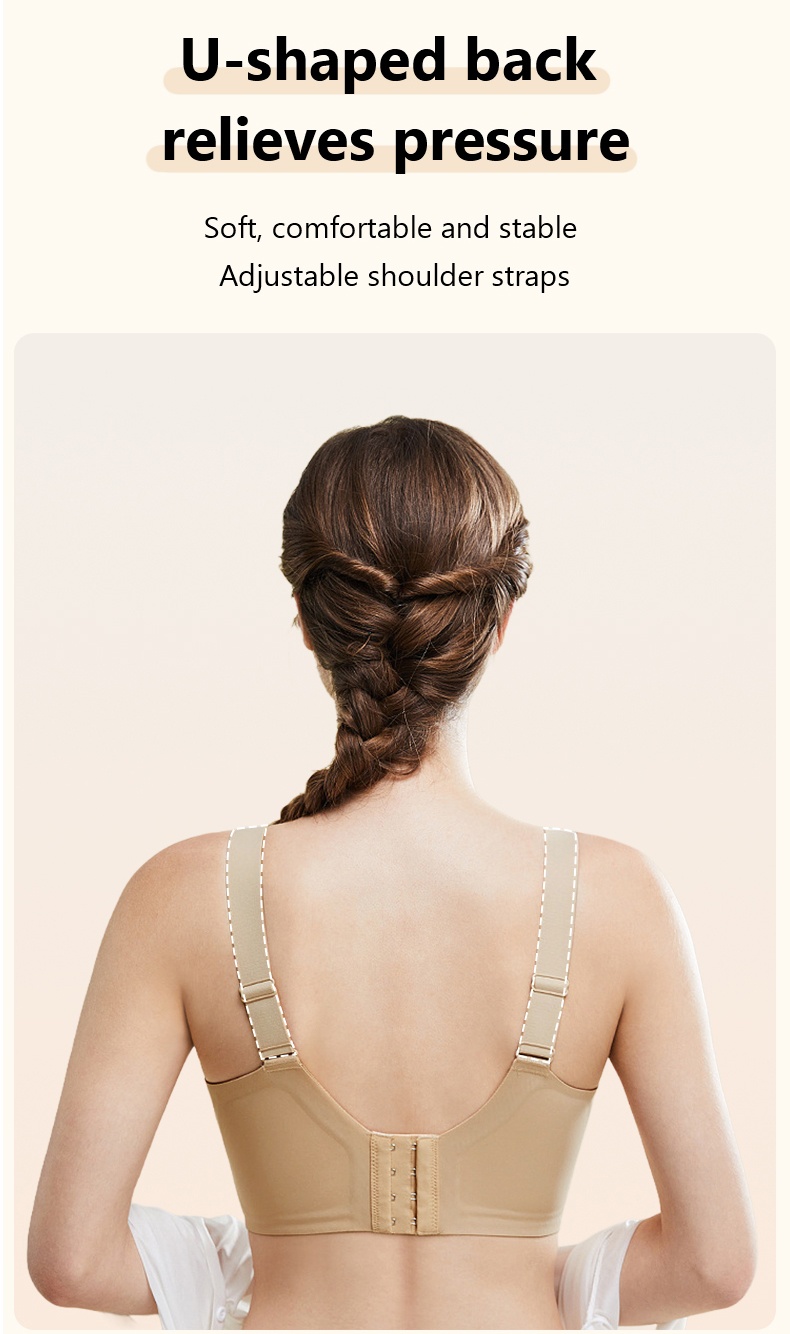 U-shaped Back Design of The Most Comfortable Minimizer Bra To Relieve Pressure Veimia