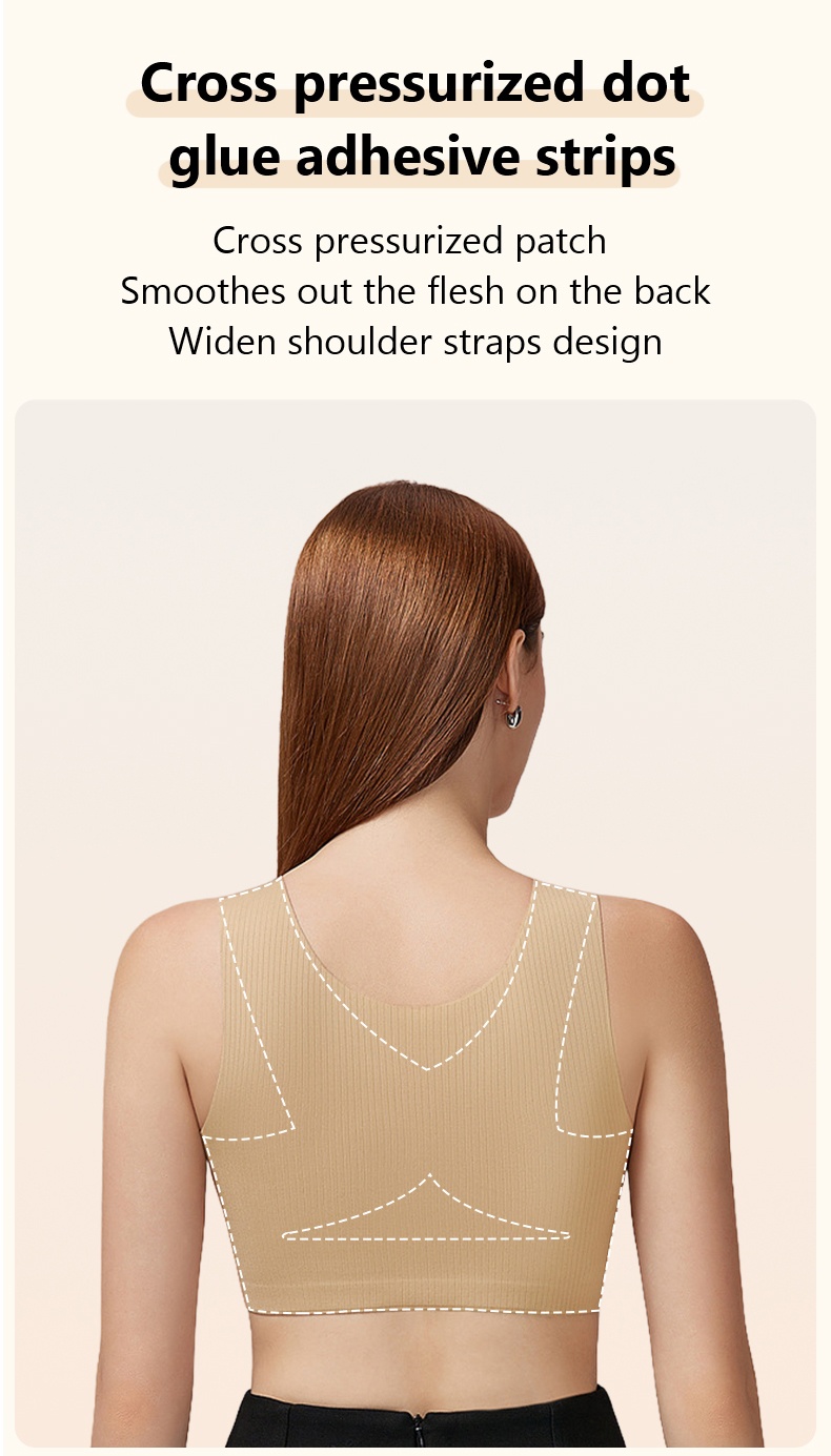 The Most Comfortable Minimizer Bra Has Cross Pressurized Dot Glue Adhesive Strips Veimia