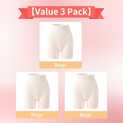 2 Pieces Thin 3-in-1 Seamless Shapewear Shorts Cool Fabric Without Stuffiness For Tummy Tightening & Hip Lifting VEIMIA