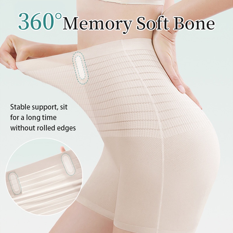 Ultra Thin 3-in-1 Seamless Shapewear Shorts Cool Fabric Without Stuffiness Tummy Tightening & Hip Lifting VEIMIA