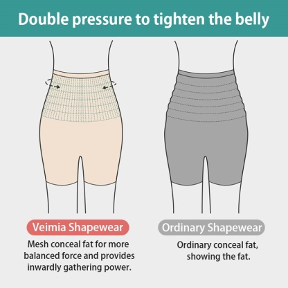 Ultra Thin 3-in-1 Seamless Shapewear Shorts Cool Fabric Without Stuffiness Tummy Tightening Hip Lifting VEIMIA