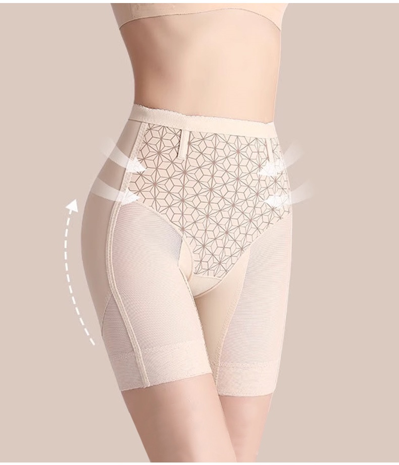 Tummy Flatten Shapewear Shorts Dual-layers Slimming, 3D Butt Lifting & Anti-roll Hem VEIMIA