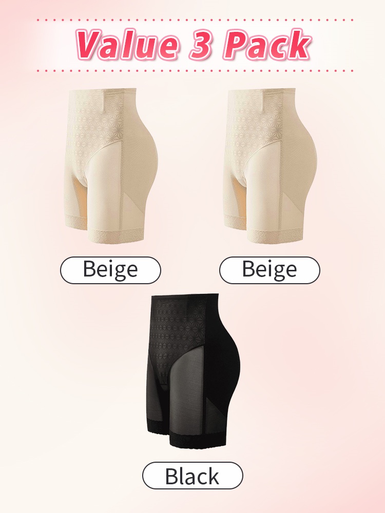 Tummy Flatten Shapewear Short Dual-layers Slimming, 3D Butt Liftings & Anti-roll Hems VEIMIA