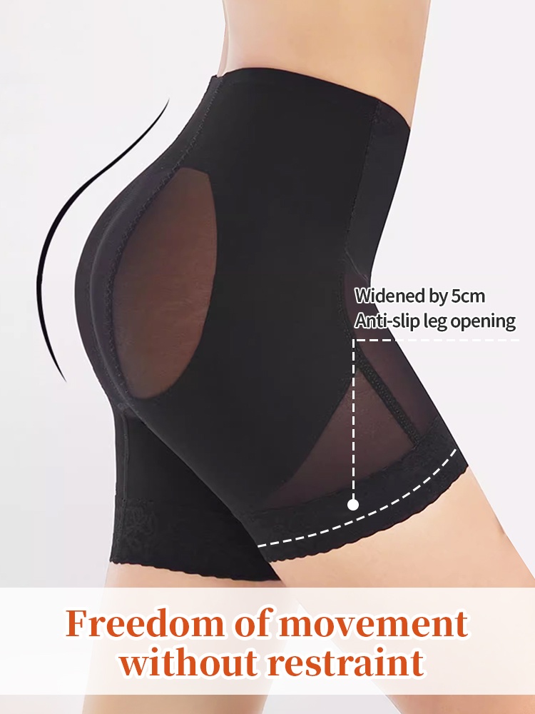 Tummies Flatten Shapewear Shorts Dual-layer Slimming, 3D Butt Lifting & Anti-roll Hems VEIMIA