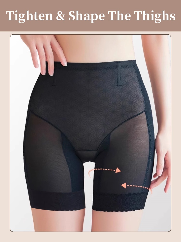 Tummies Flatten Shapewear Shorts Dual-layer Slimming, 3D Butts Lifting & Anti-roll Hem VEIMIA