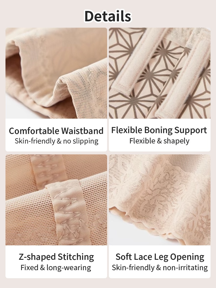 Tummies Flatten Shapewear Shorts Dual-layers Slimming, 3D Butts Lifting & Anti-roll Hem VEIMIA