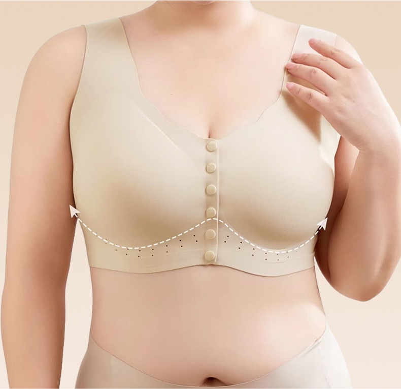 Gentle Support Easy Put on And Take Off Front Closure Bras For Elderly Women VEIMIA