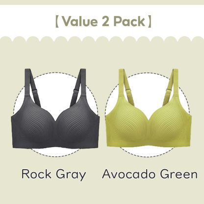 VEIMIA Ultra Thin Cup Seamless Stable Bra One-piece Wireless Bralette