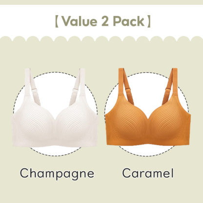 VEIMIA Ultra Thin Cup Seamless Stable Bra One-piece Wireless Bralette