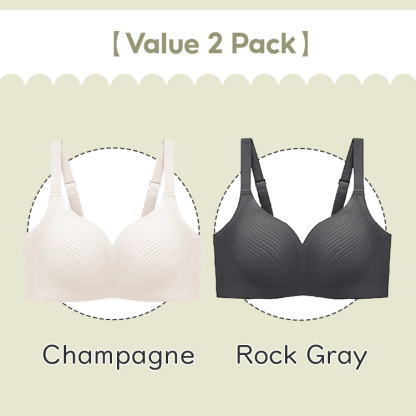 VEIMIA Ultra Thin Cup Seamless Stable Bra One-piece Wireless Bralette