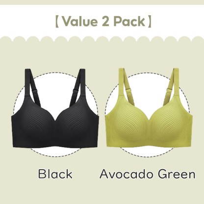 VEIMIA Ultra Thin Cup Seamless Stable Bra One-piece Wireless Bralette