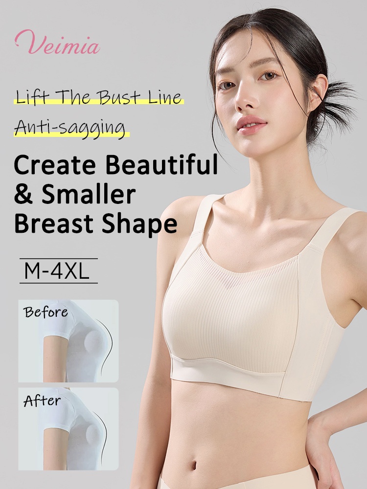 Ultra Thin Minimizer Bras: Full Coverage For Sleek Look, All-around No-bounce Support Lifts VEIMIA