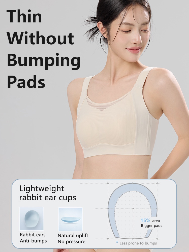 Get Ultra Thin Minimizer Bras Full Coverage For Sleek Look, All-around No-bounce Support Lifts VEIMIA