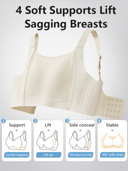 Our Ultra Thin Minimizer Bras Full Coverage For Sleek Look, All-around No-bounce Support Lifts VEIMIA