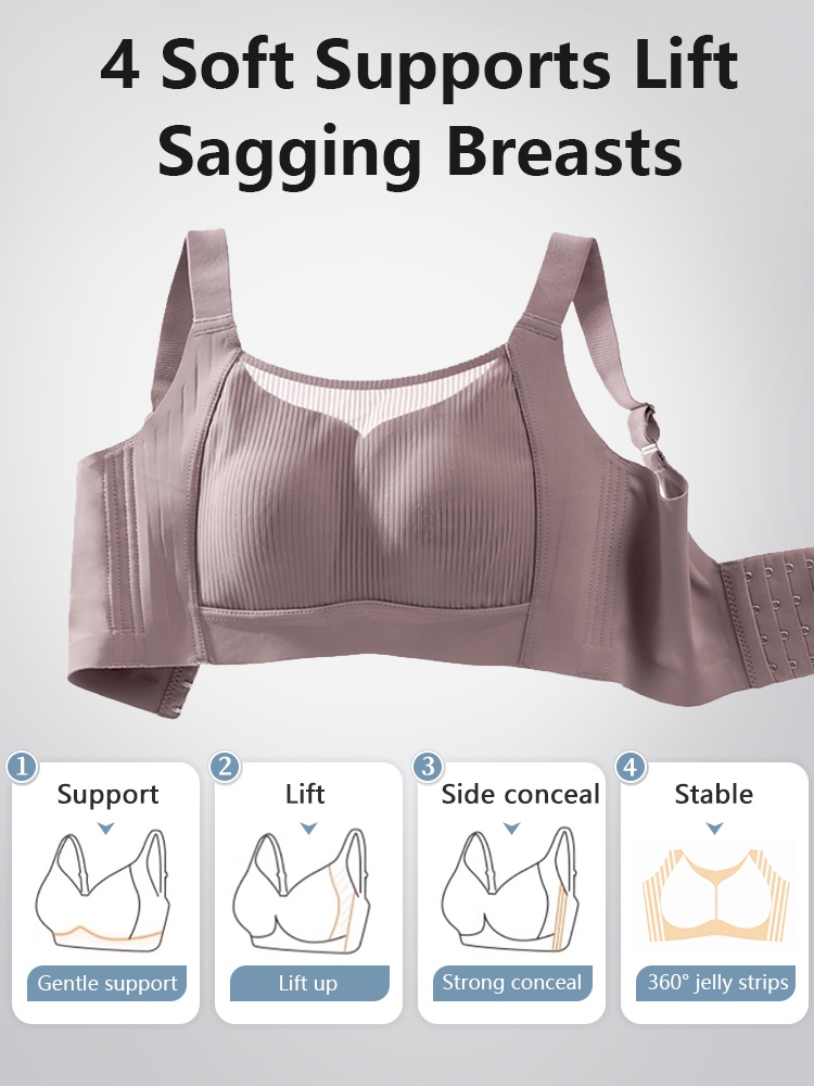 Our Ultra Thin Minimizer Bras Full Coverage For Sleek Look, All-around No-bounce Support Lifts VEIMIA