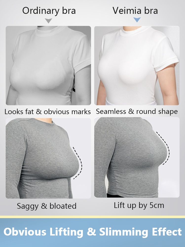 New Ultra Thin Minimizer Bra Full Coverage For Sleek Looks, All-around No-bounce Support Lifts VEIMIA
