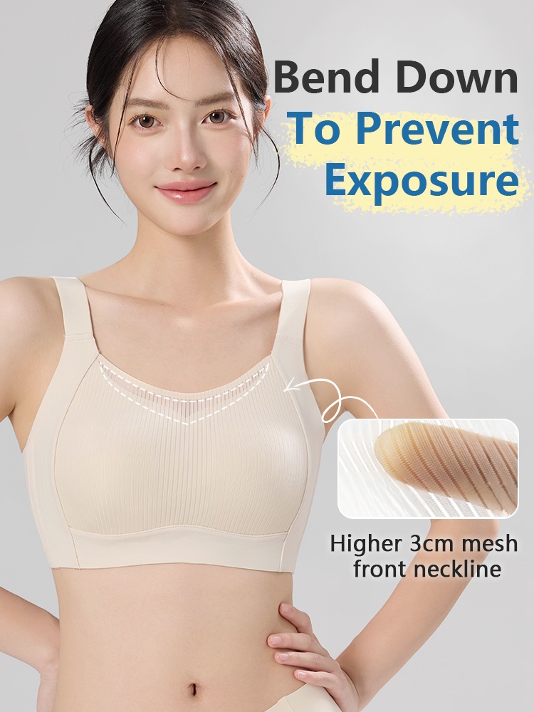 Professional Ultra Thin Minimizer Bra Full Coverage For Sleek Looks, All-around No-bounce Support Lifts VEIMIA