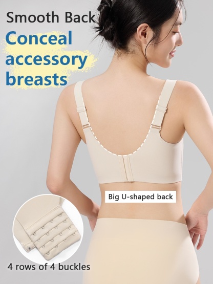 Seamless Ultra Thin Minimizer Bra Full Coverage For Sleek Looks, All-around No-bounce Support Lifts VEIMIA