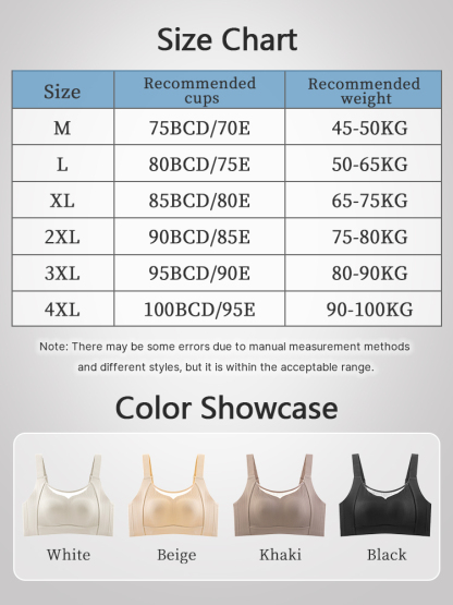 Comfortable Ultra Thin Minimizer Bra Full Coverage For Sleek Looks, All-around No-bounce Support Lifts VEIMIA
