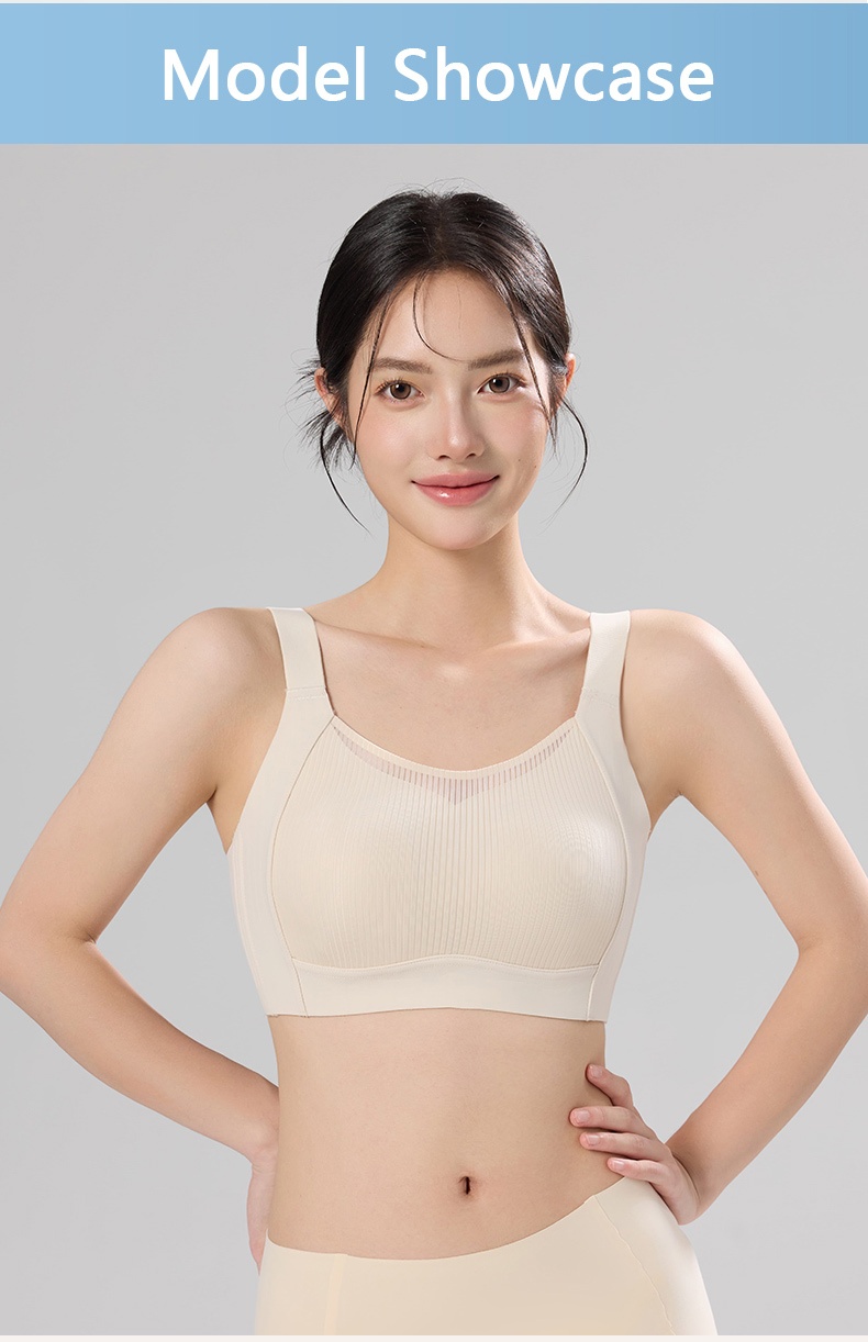 Ultra Thin Minimizer Bra For Full Coverage And Sleek Looks, All-around No-bounce Support Lifts VEIMIA