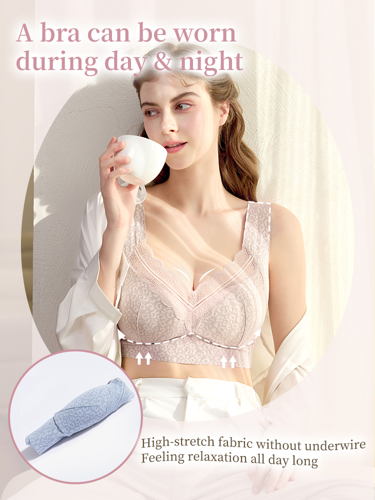 Unrestricted Sleep Bra 24-hour Skin-like Comfort, Nighttime Contour Support & Airflow Soft Fabric VEIMIA