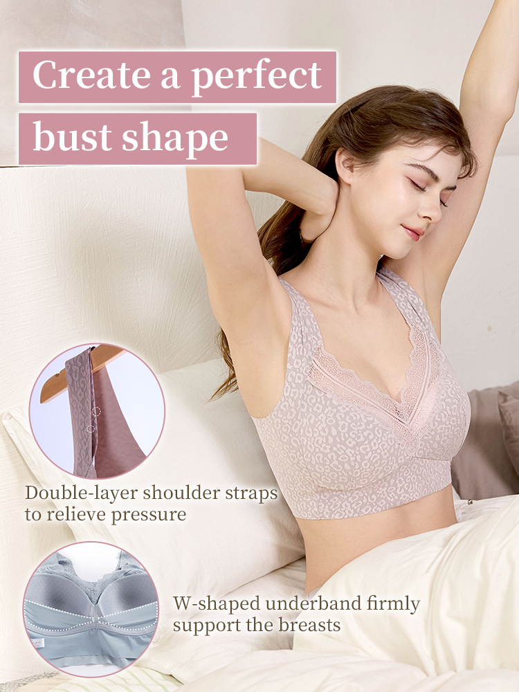 Unrestricted Sleep Bra 24-hour Skin-like Comfort, Nighttime Contours Support & Airflow Soft Fabric VEIMIA