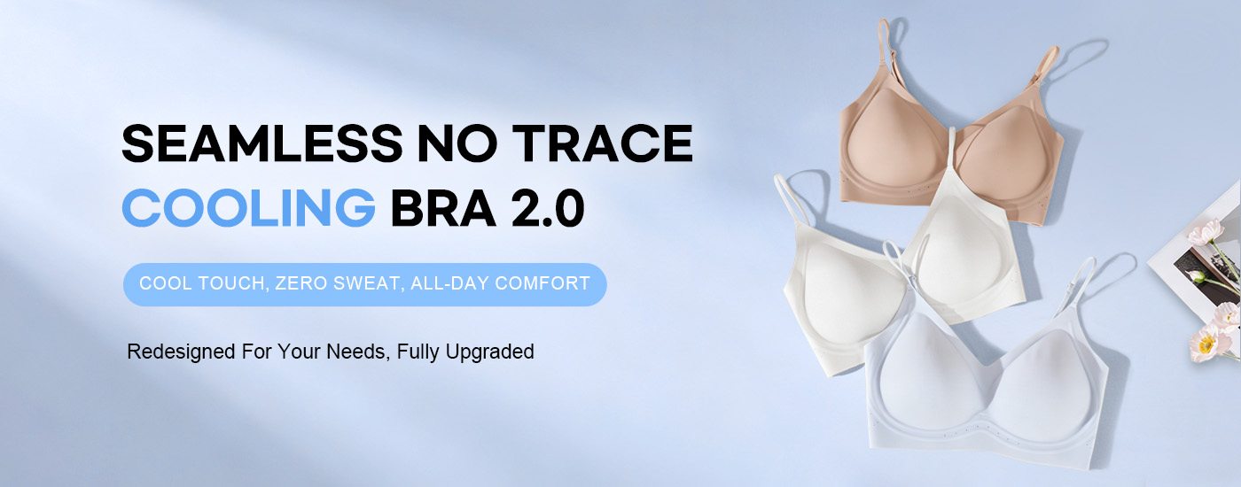 Find best seamless no trace cooling bra 2.0 for women in Veimia