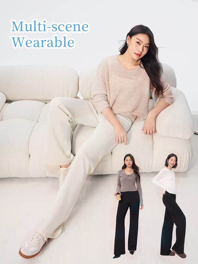 Multi-scene wearable straight-cut pants styled for home casual and outdoor looks VEIMIA