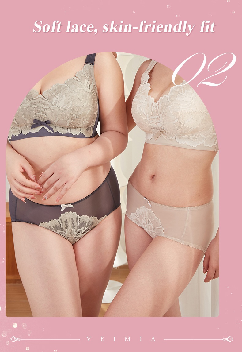 Sexy Silky Lace Panties For Women Comfortable VEIMIA
