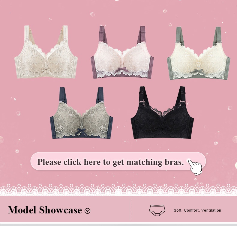 Cute Ultra Thin Lace Panties With Matching Bras Veimia