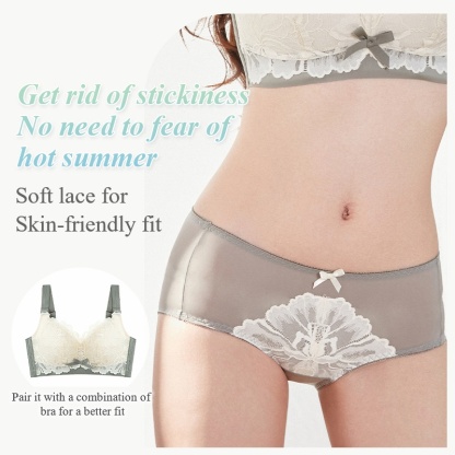 VEIMIA Cute Ultra-thin Lace Panties, Lightweight & Skin-friendly With Silky Smooth Touch