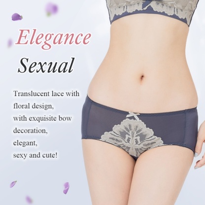 VEIMIA Cute Ultra-thin Lace Panties, Lightweight & Skin-friendly With Silky Smooth Touch